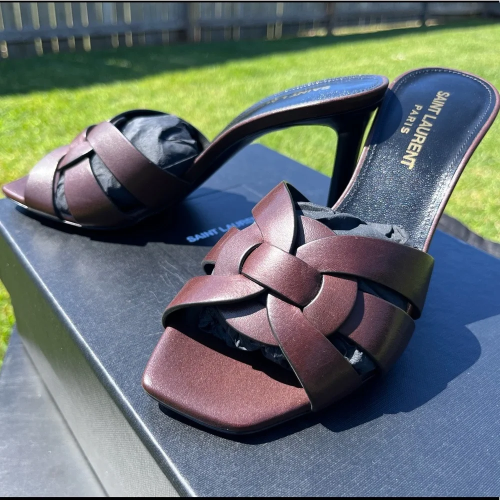 Saint Laurent Tribute Sandal size 35.5 - Picture 1 of 6